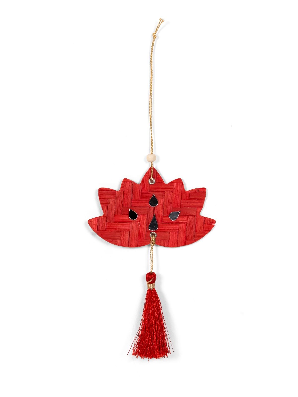 Lotus Handcrafted Bamboo Hanging - Set of 4 - Greenkraft