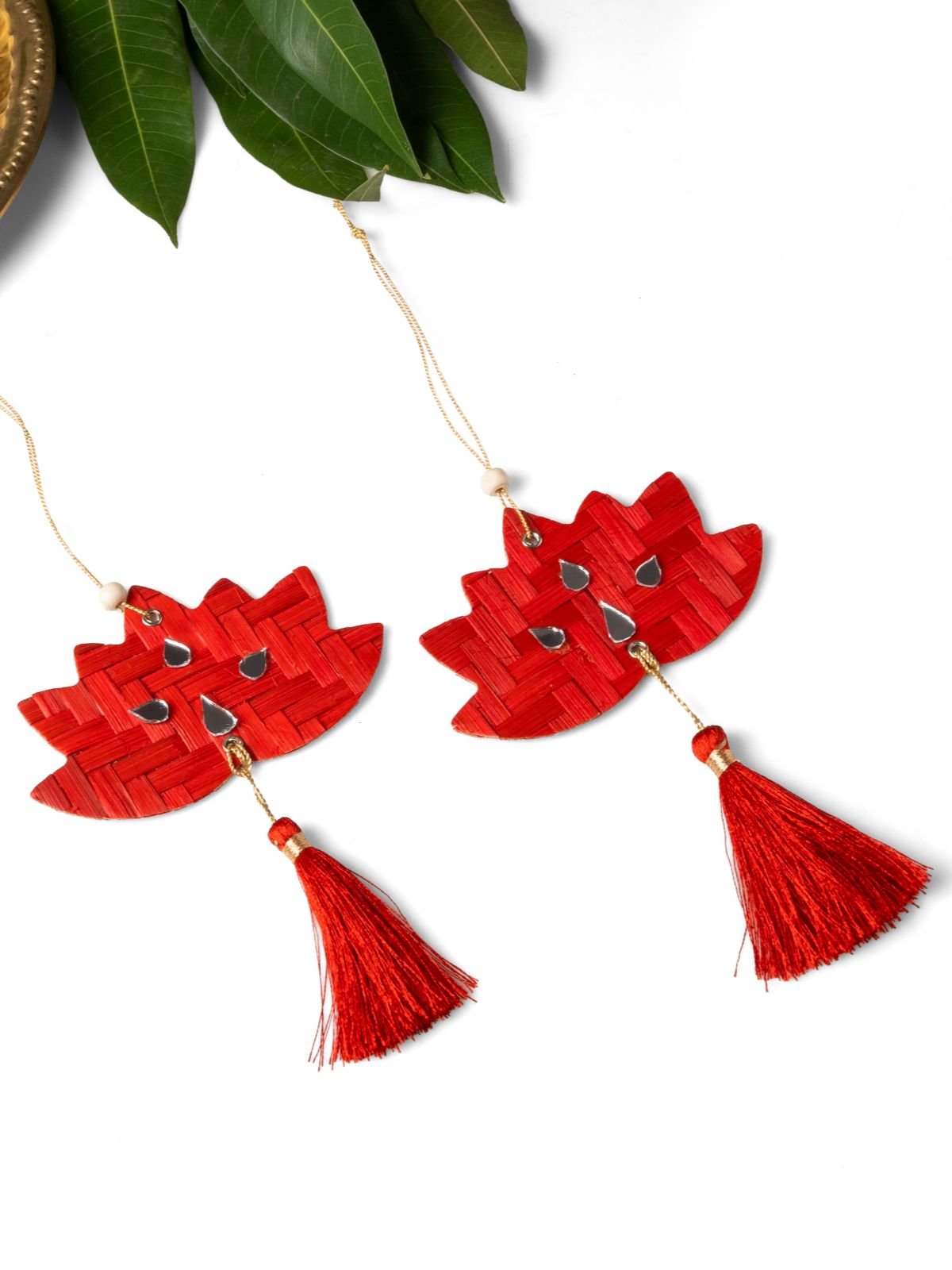 Lotus Handcrafted Bamboo Hanging - Set of 4 - Greenkraft