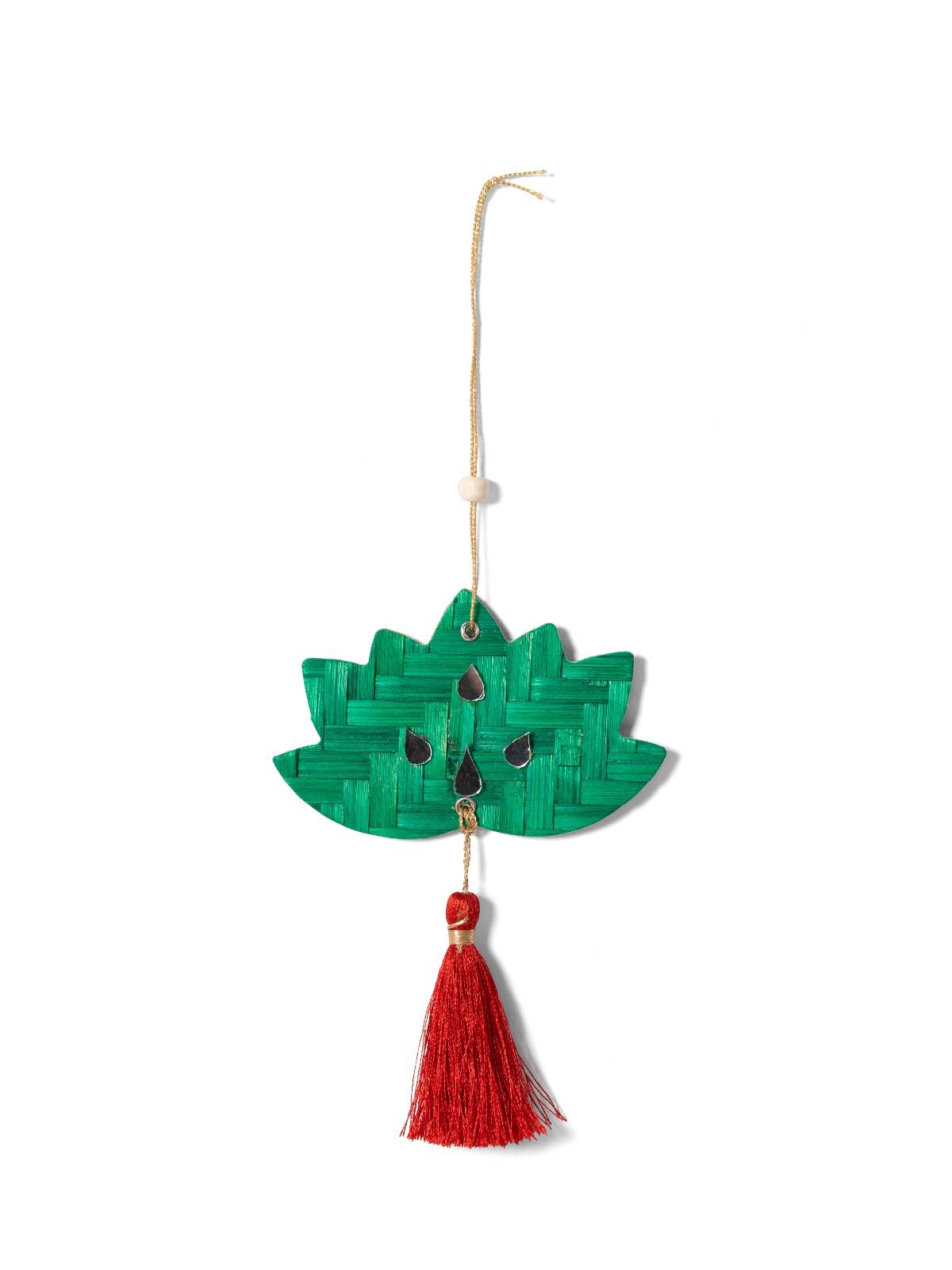 Lotus Handcrafted Bamboo Hanging - Set of 4 - Greenkraft