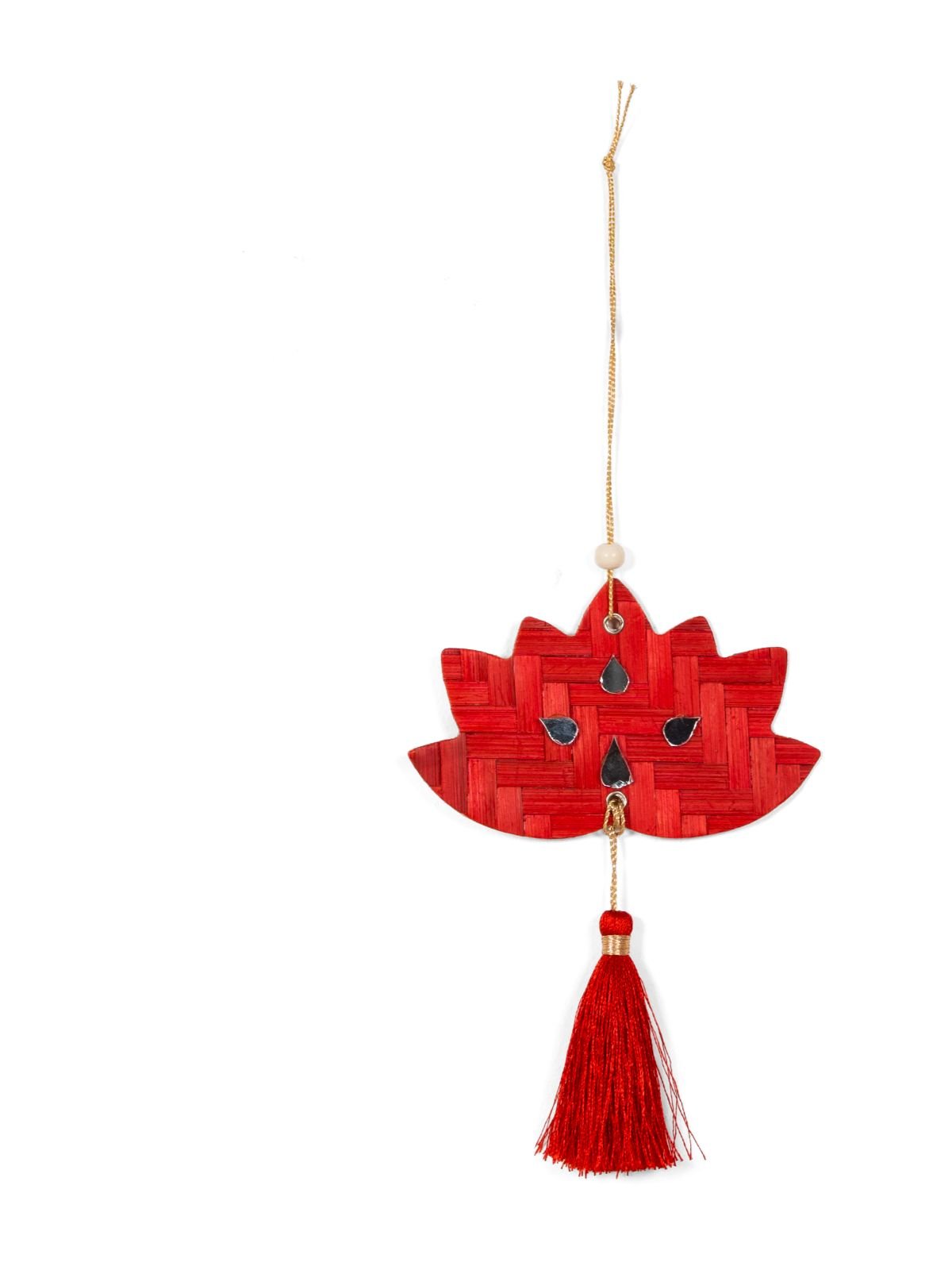 Lotus Handcrafted Bamboo Hanging - Set of 4 - Greenkraft