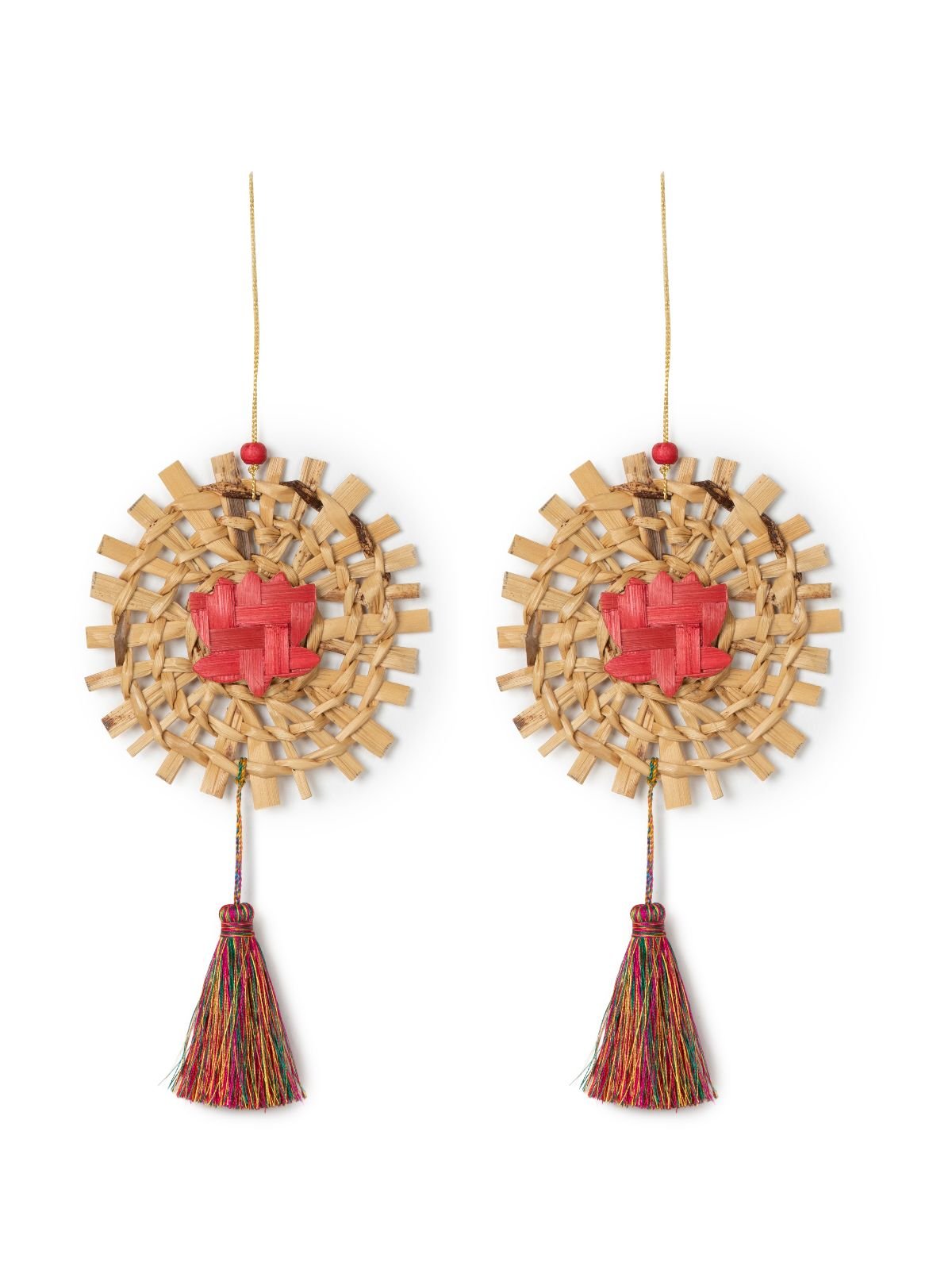Mandala Lotus Handcrafted Banana Hanging - Set of 2 - Greenkraft
