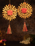 Mandala Lotus Handcrafted Banana Hanging - Set of 2 - Greenkraft