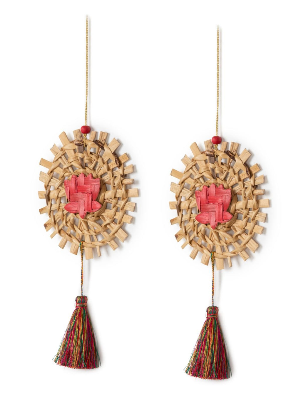 Mandala Lotus Handcrafted Banana Hanging - Set of 2 - Greenkraft