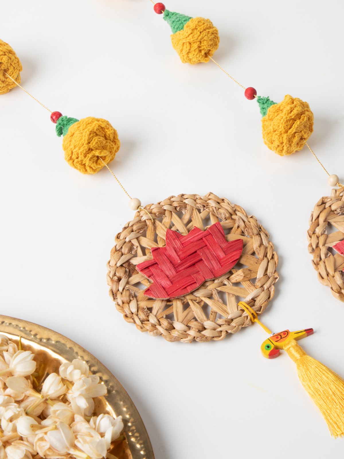 Marigold Lotus Handcrafted Banana Hanging - Set of 2 - Greenkraft