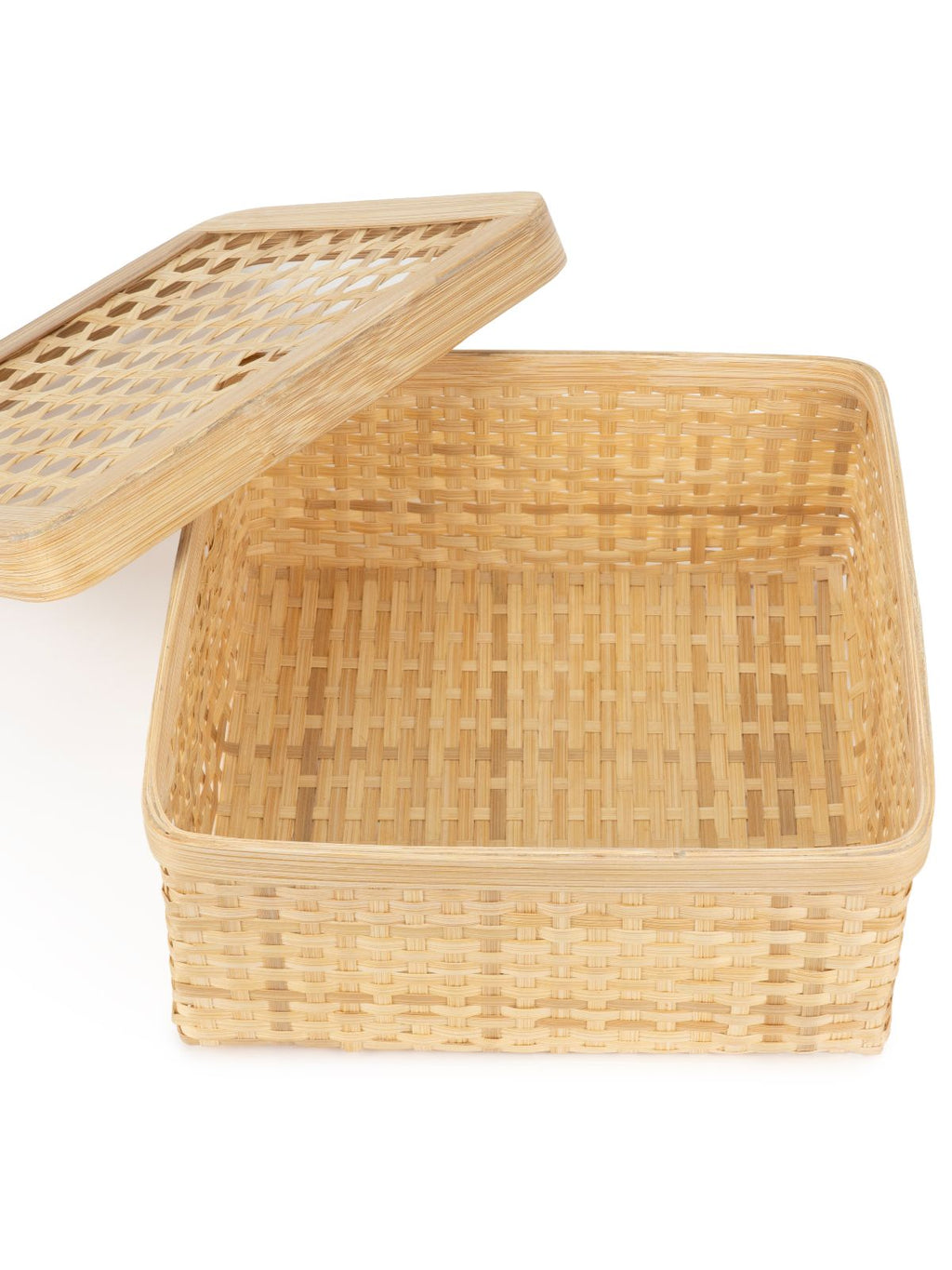 Mira Handcrafted Bamboo Square Box - Large - Greenkraft