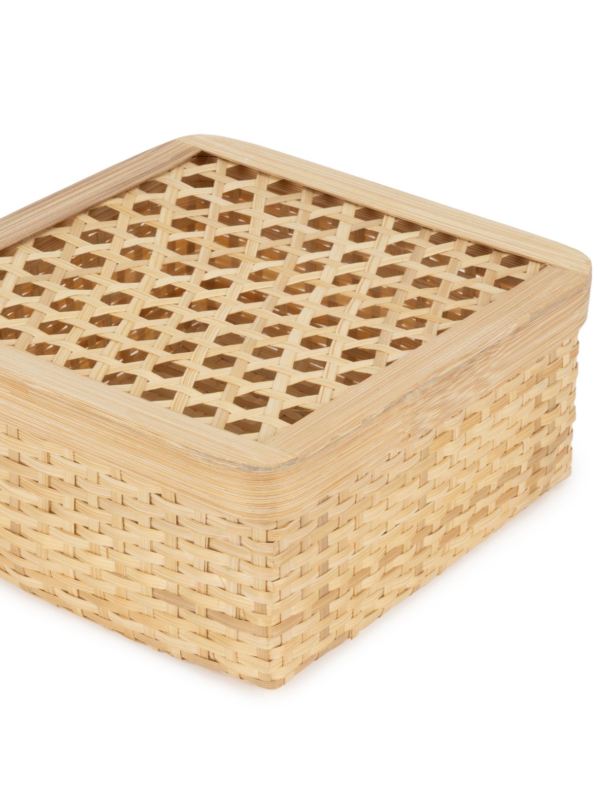 Mira Handcrafted Bamboo Square Box - Large - Greenkraft