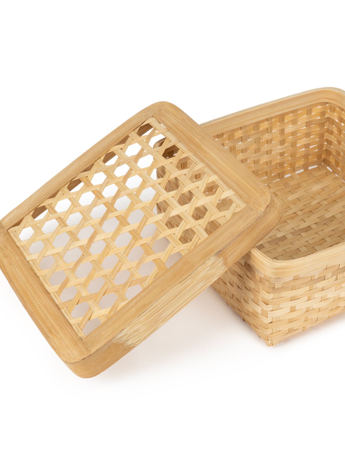 Mira Handcrafted Bamboo Square Box - Medium - Greenkraft