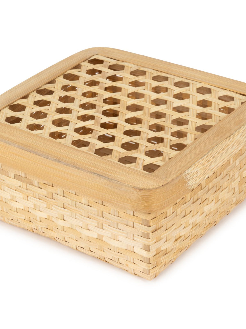 Mira Handcrafted Bamboo Square Box - Medium - Greenkraft