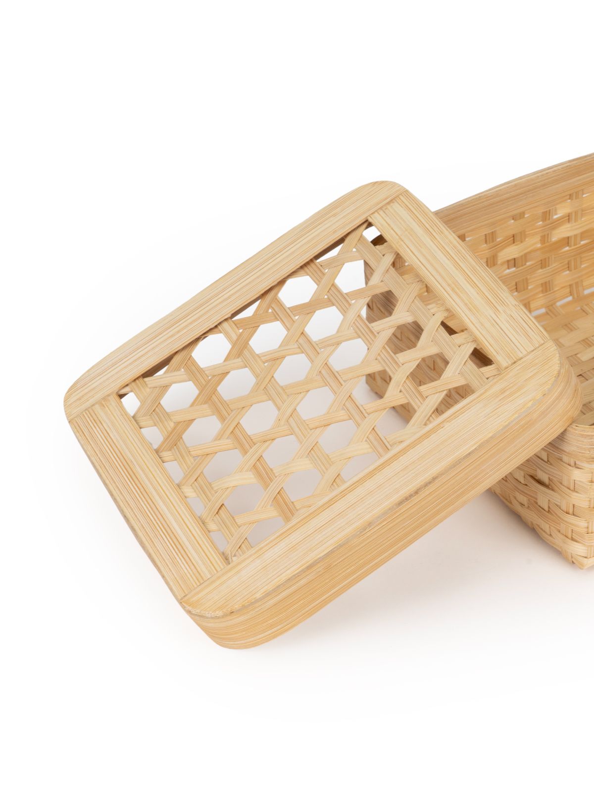 Mira Handcrafted Bamboo Square Box - Small - Greenkraft