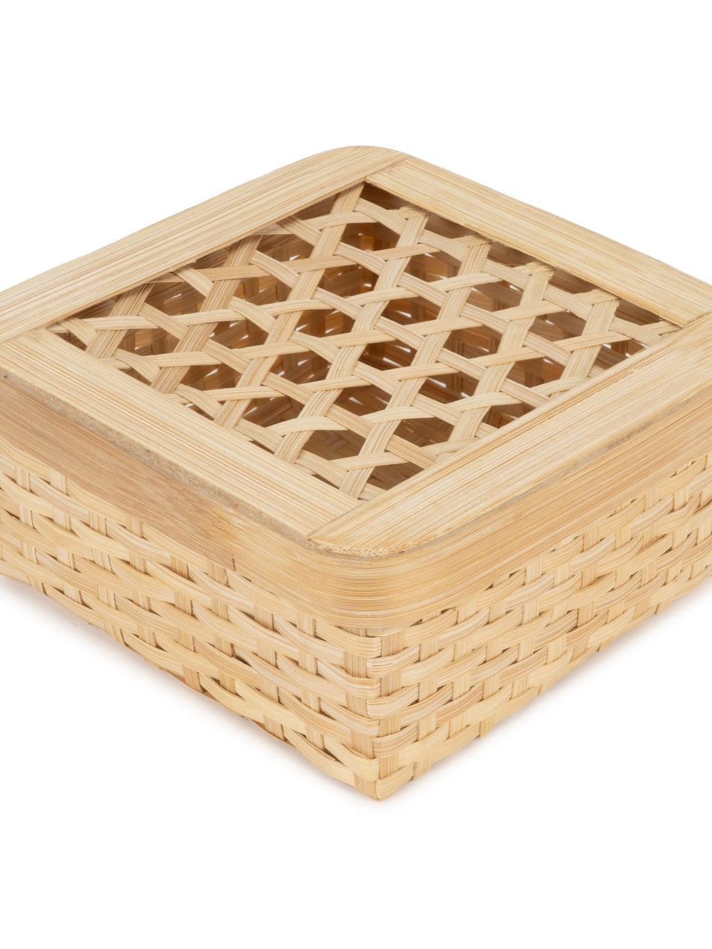 Mira Handcrafted Bamboo Square Box - Small - Greenkraft
