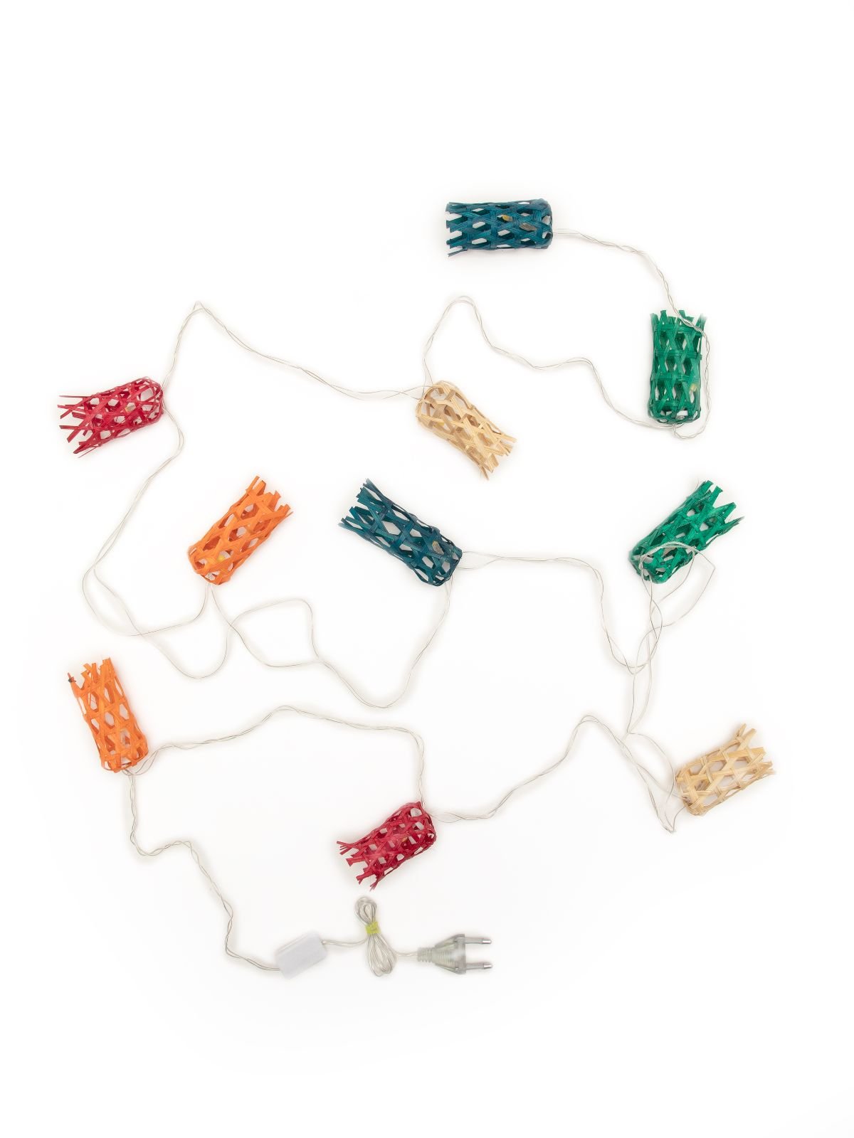 Multicoloured Bell Handcrafted bamboo String Light - Greenkraft