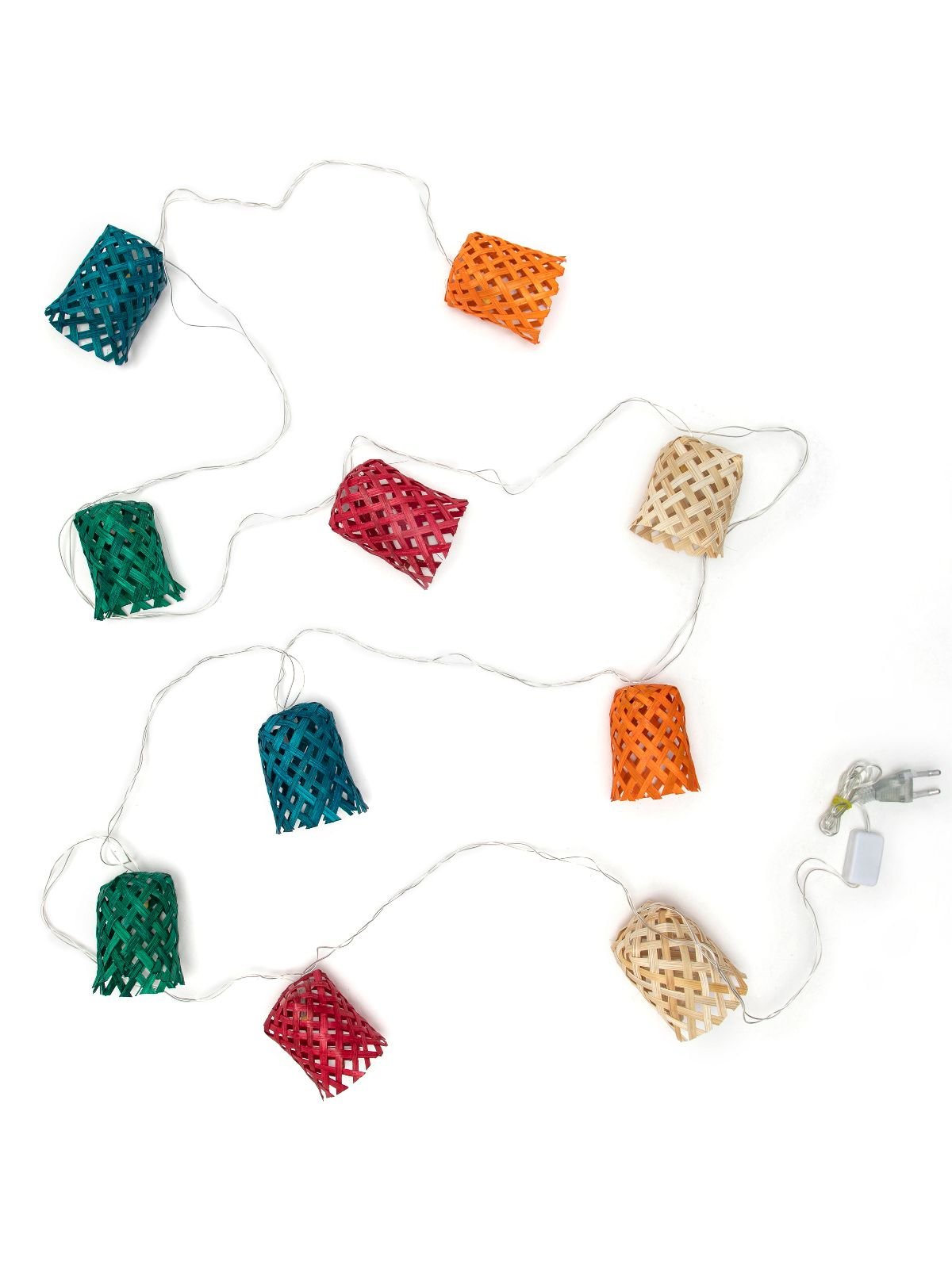 Multicoloured Vine Handcrafted bamboo String Light - Greenkraft