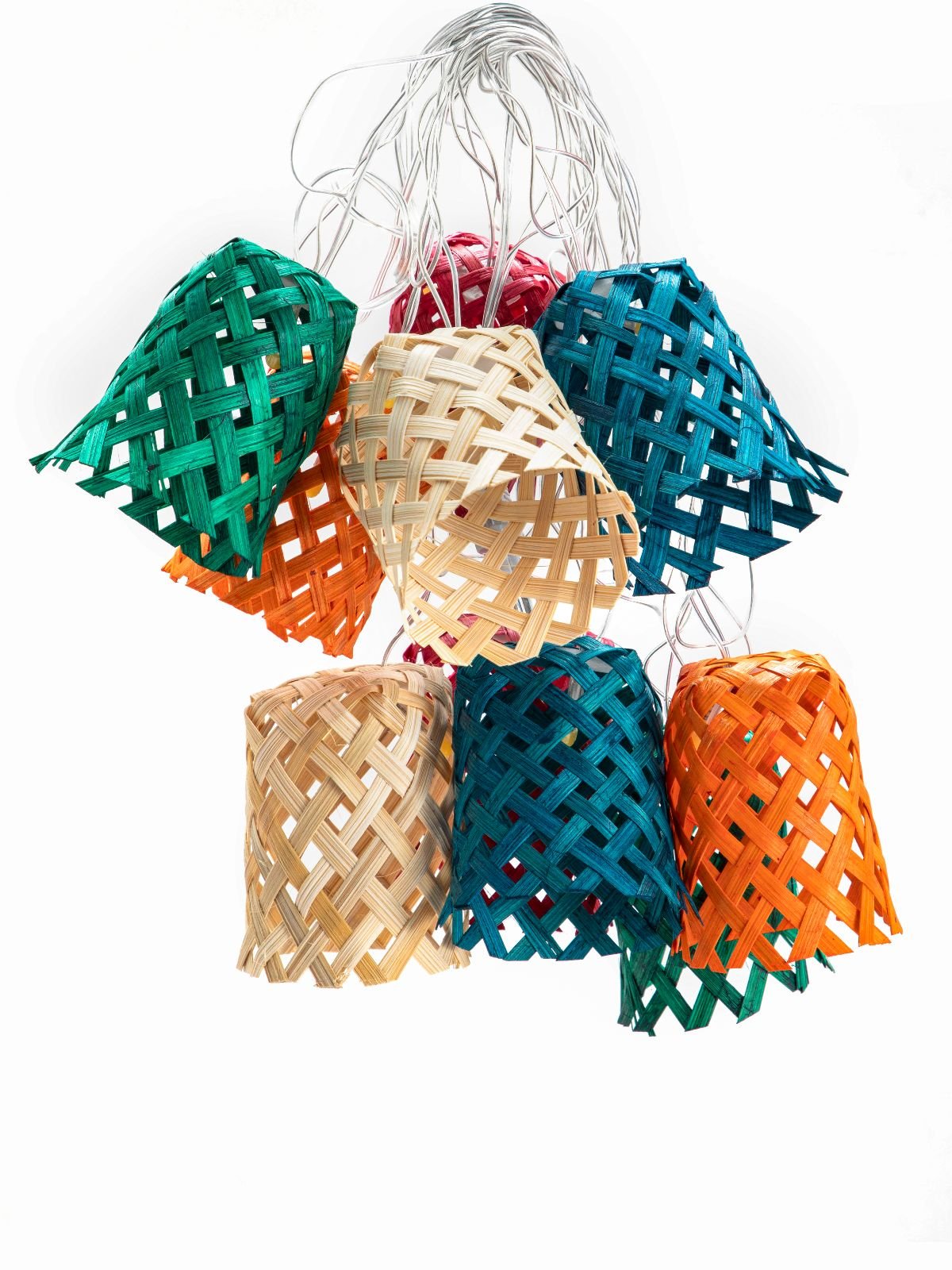 Multicoloured Vine Handcrafted bamboo String Light - Greenkraft