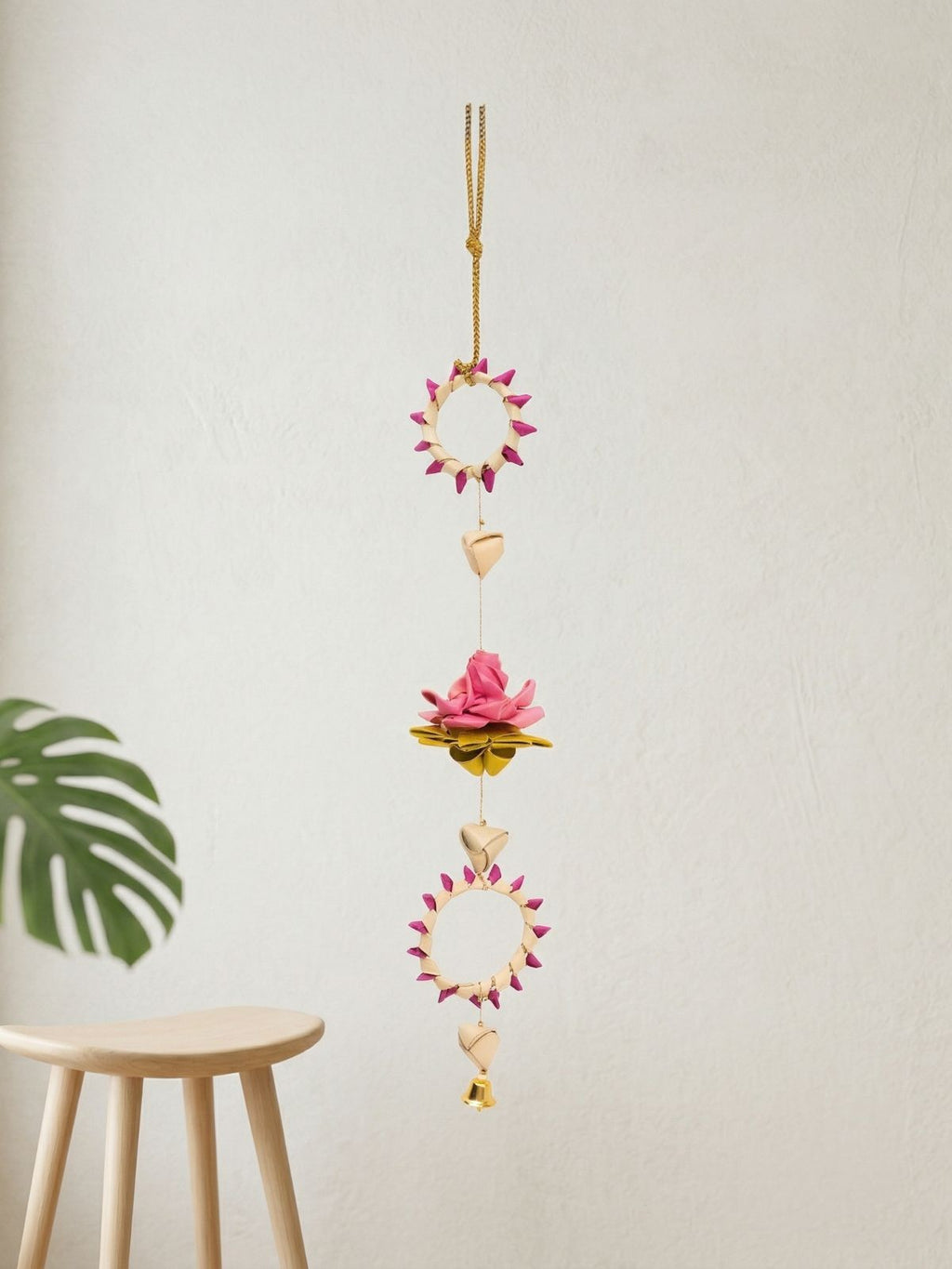 Pankhuri handcrafted Palm Leaf Hanging - Set of 2 - Greenkraft