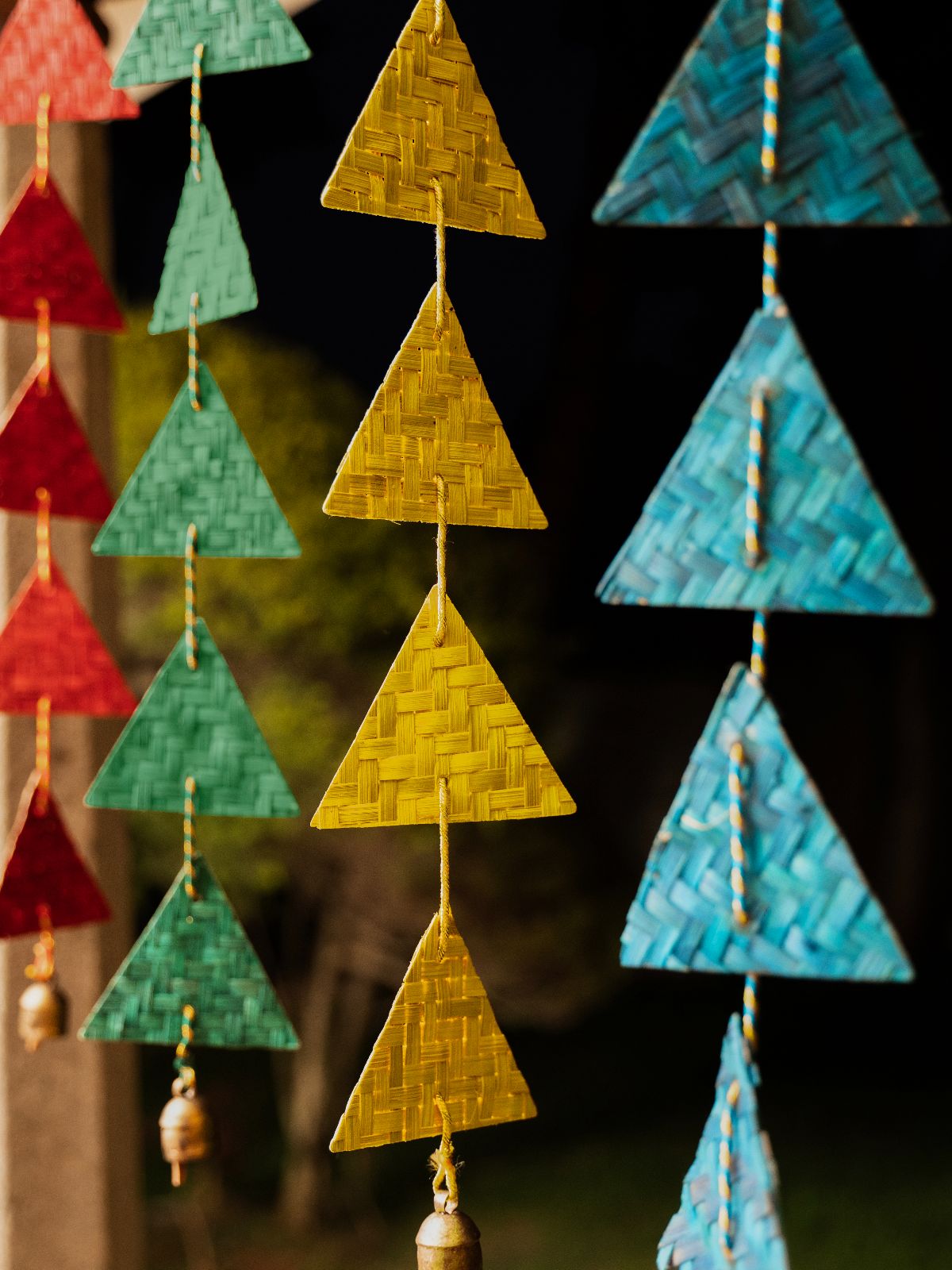 Rangeela Handcrafted Bamboo Hanging - Set of 2 - Greenkraft