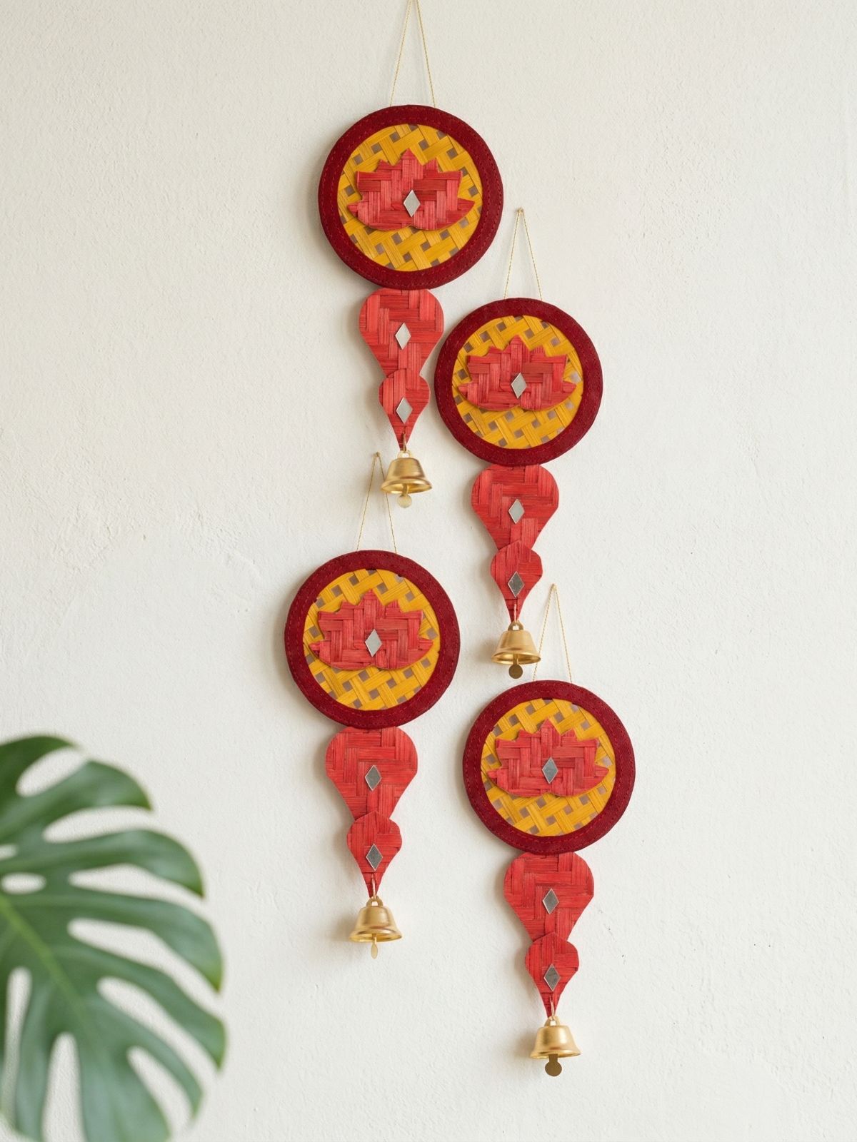 Saroj Handcrafted Bamboo Hanging- Set of 2 - Greenkraft