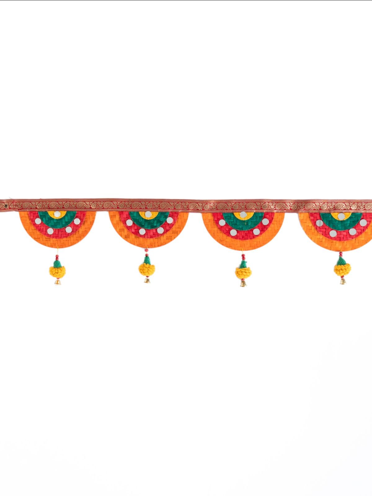 Satrangi Handcrafted Bamboo Marigold Toran - Greenkraft