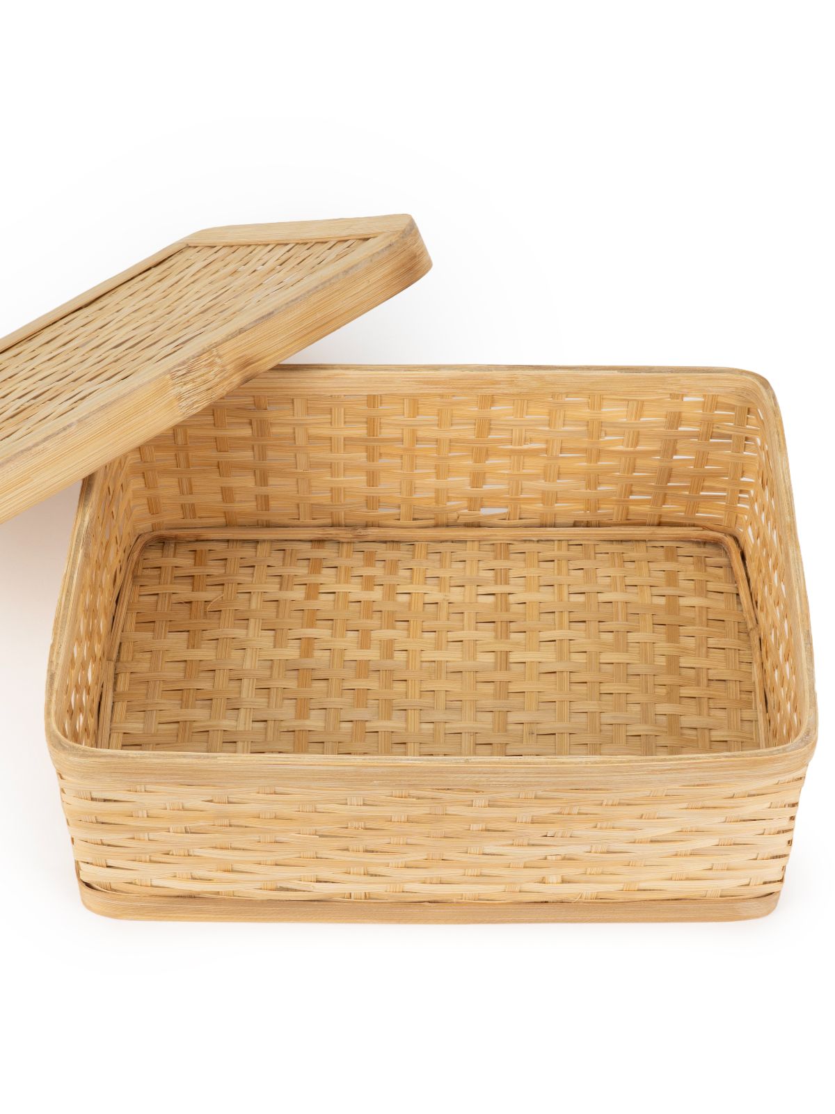 Sora Handcrafted Bamboo Rectangular Box - Large - Greenkraft