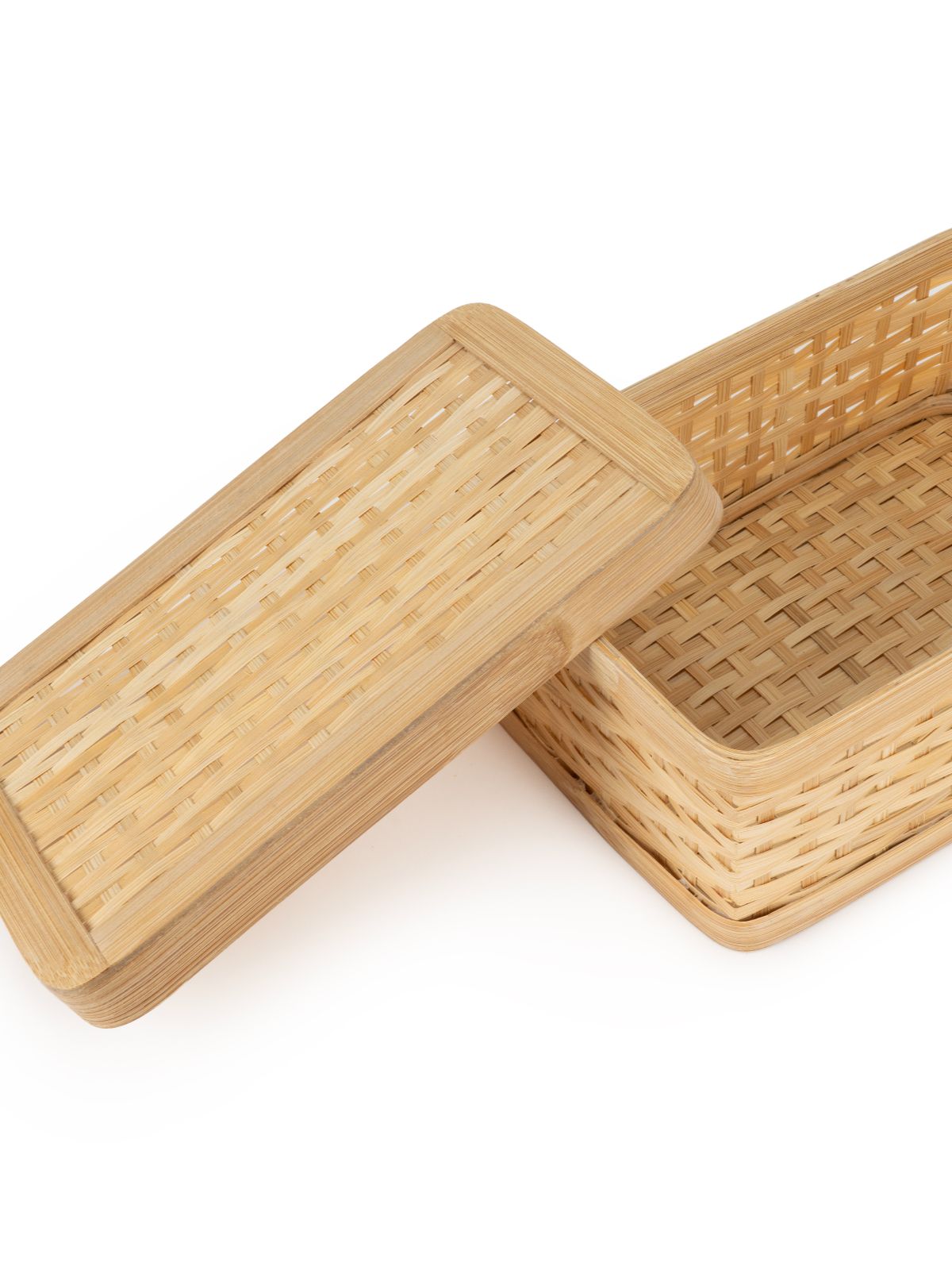 Sora Handcrafted Bamboo Rectangular Box - Medium - Greenkraft