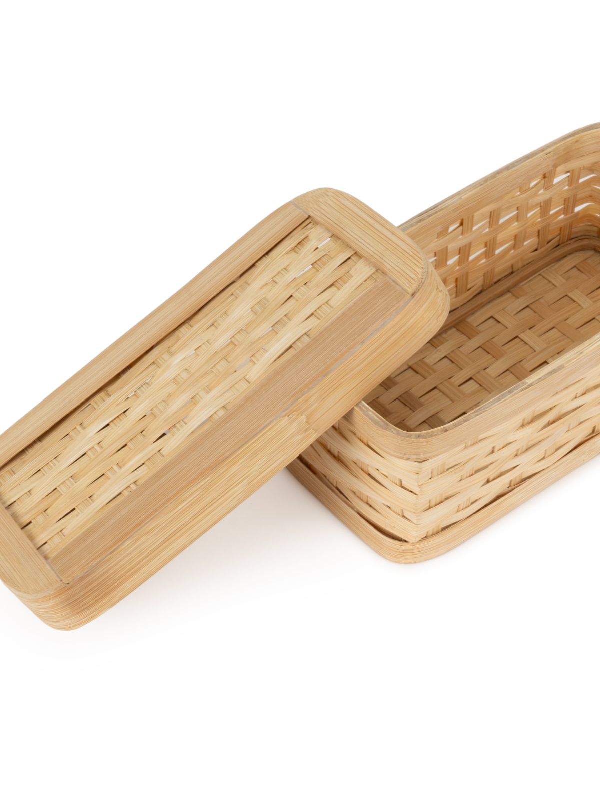 Sora Handcrafted Bamboo Rectangular Box - Small - Greenkraft