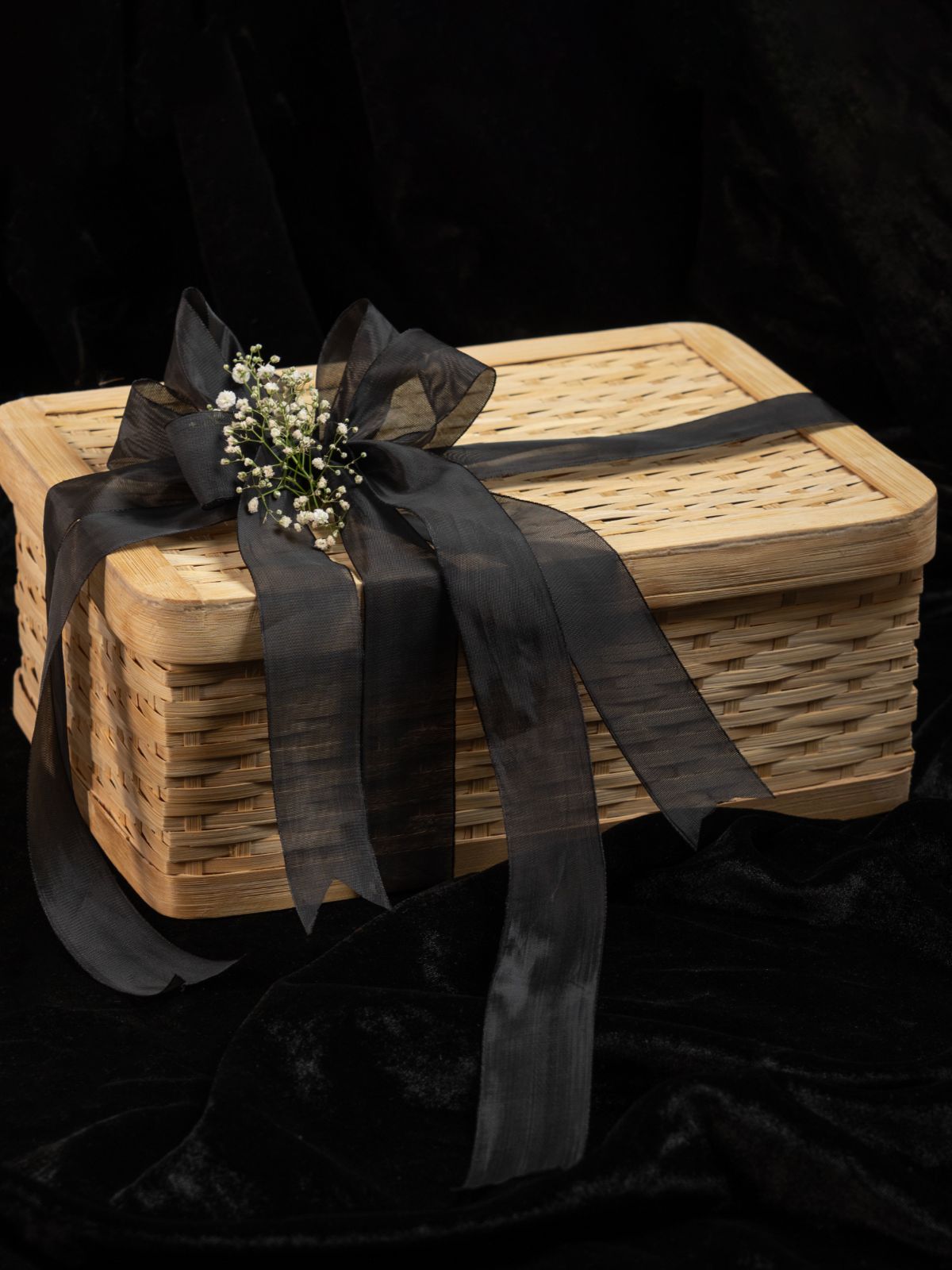 Sora Handcrafted Bamboo Rectangular Box - Small - Greenkraft