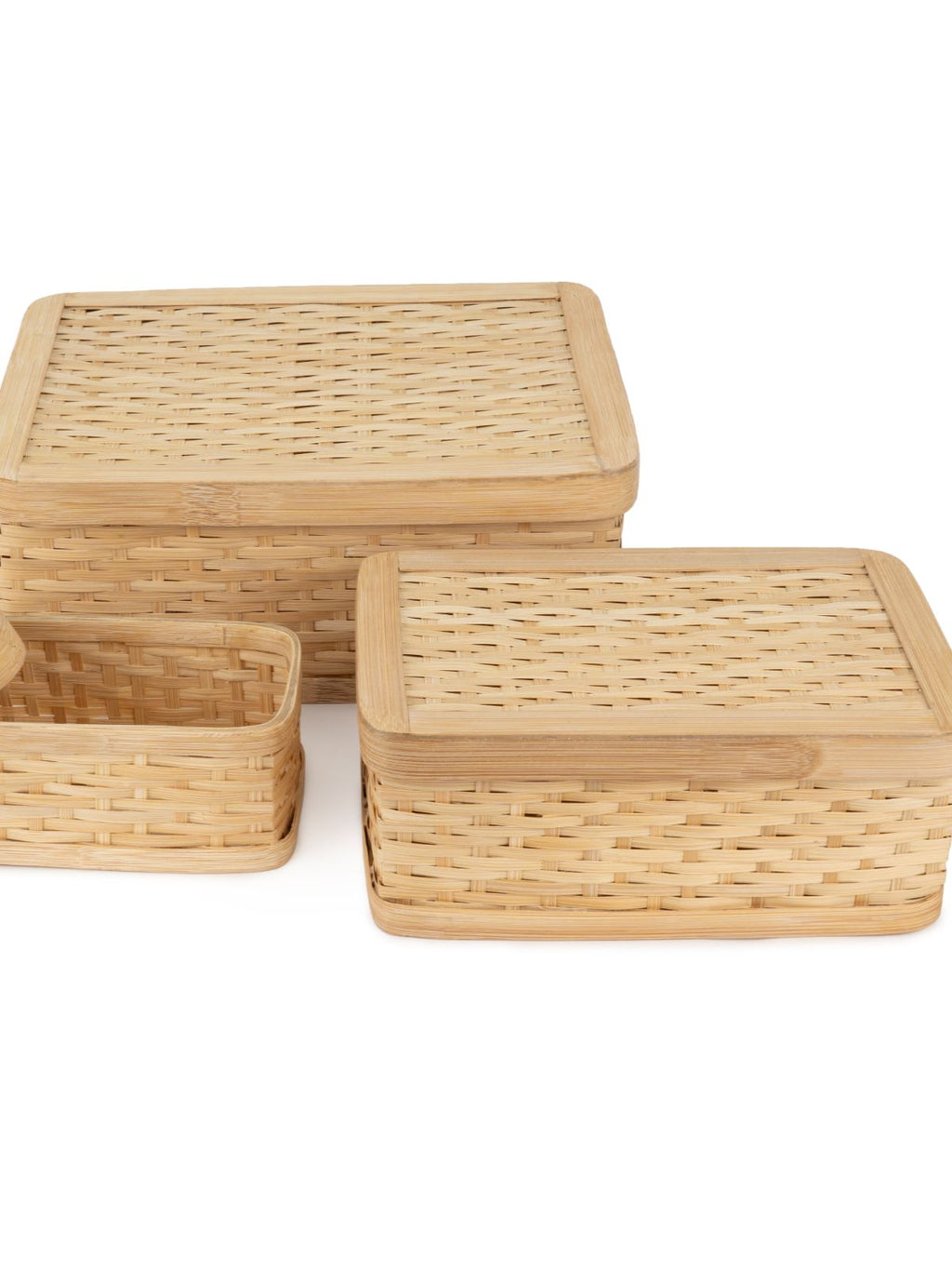 Sora Handcrafted Bamboo Rectangular Box - Small - Greenkraft