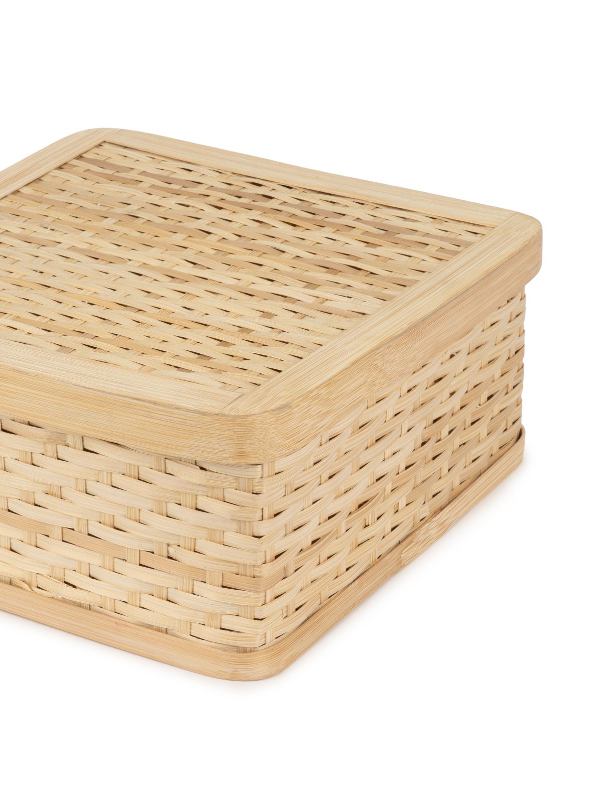 Sora Handcrafted Bamboo Square Box - Large - Greenkraft