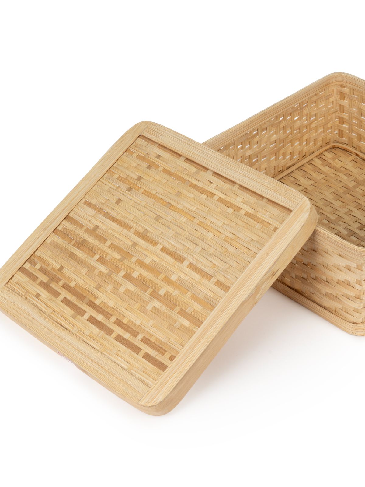 Sora Handcrafted Bamboo Square Box - Large - Greenkraft