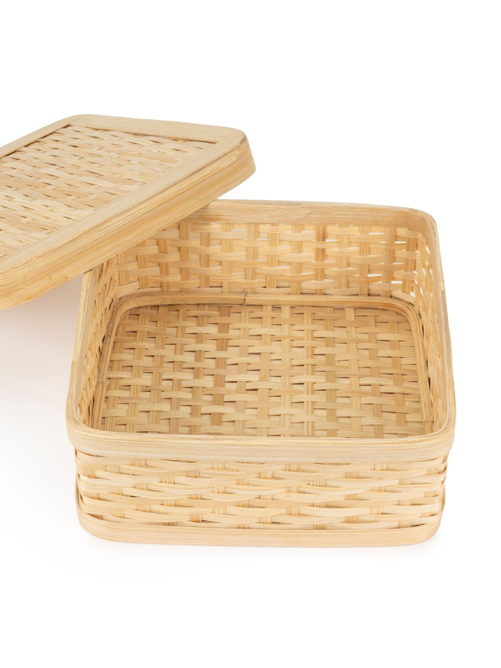 Sora Handcrafted Bamboo Square Box - Medium - Greenkraft