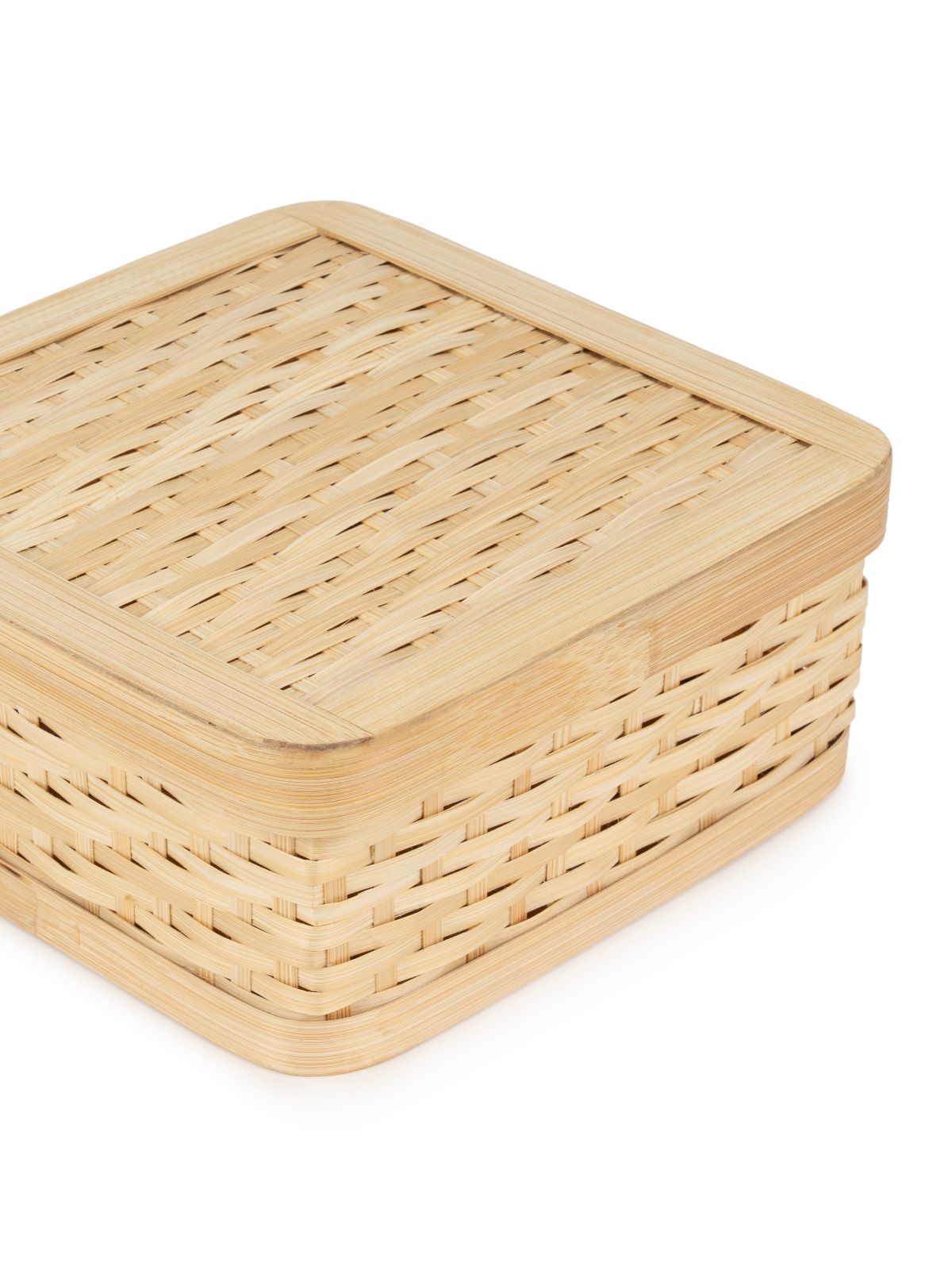 Sora Handcrafted Bamboo Square Box - Medium - Greenkraft