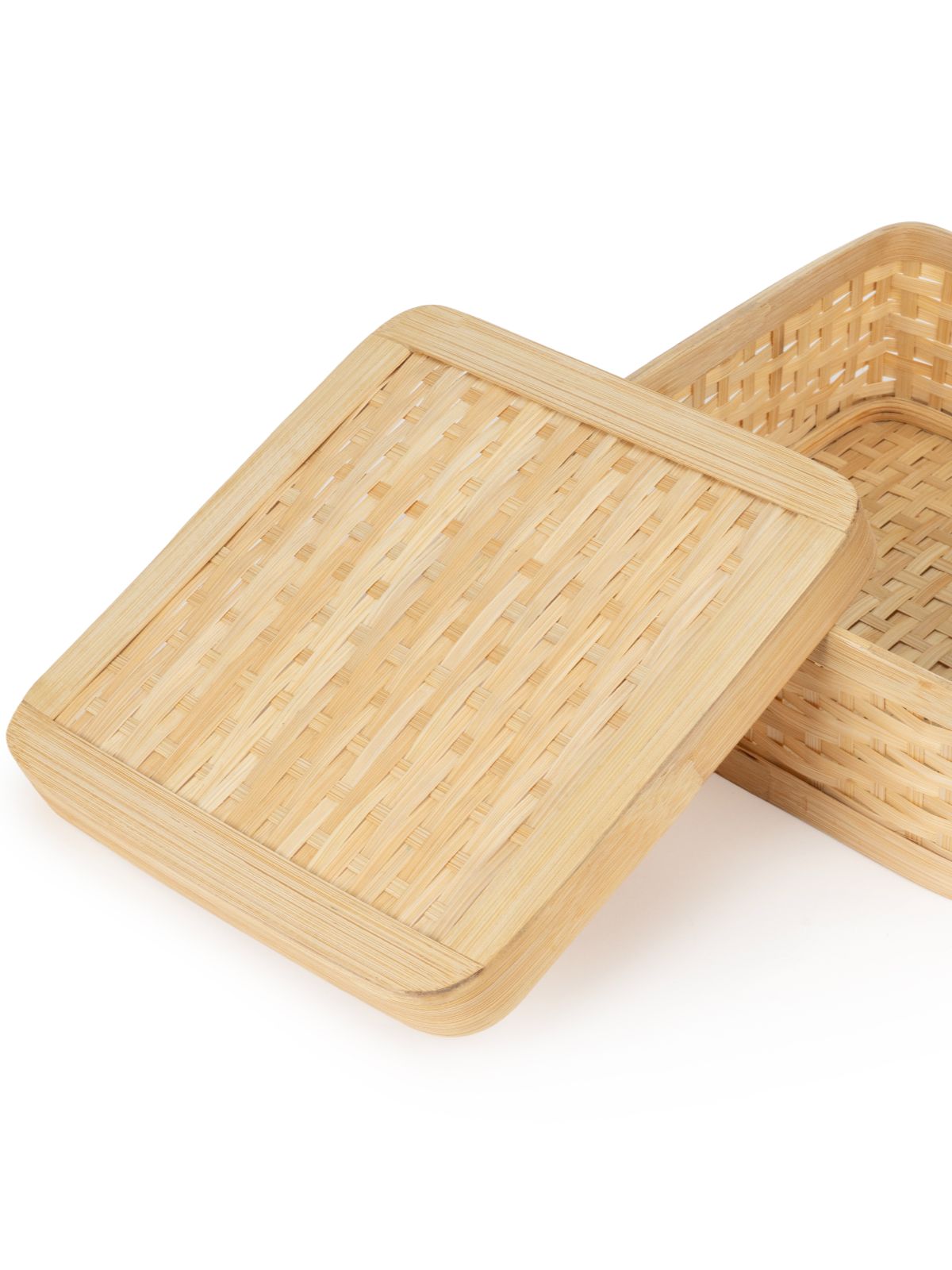 Sora Handcrafted Bamboo Square Box - Medium - Greenkraft