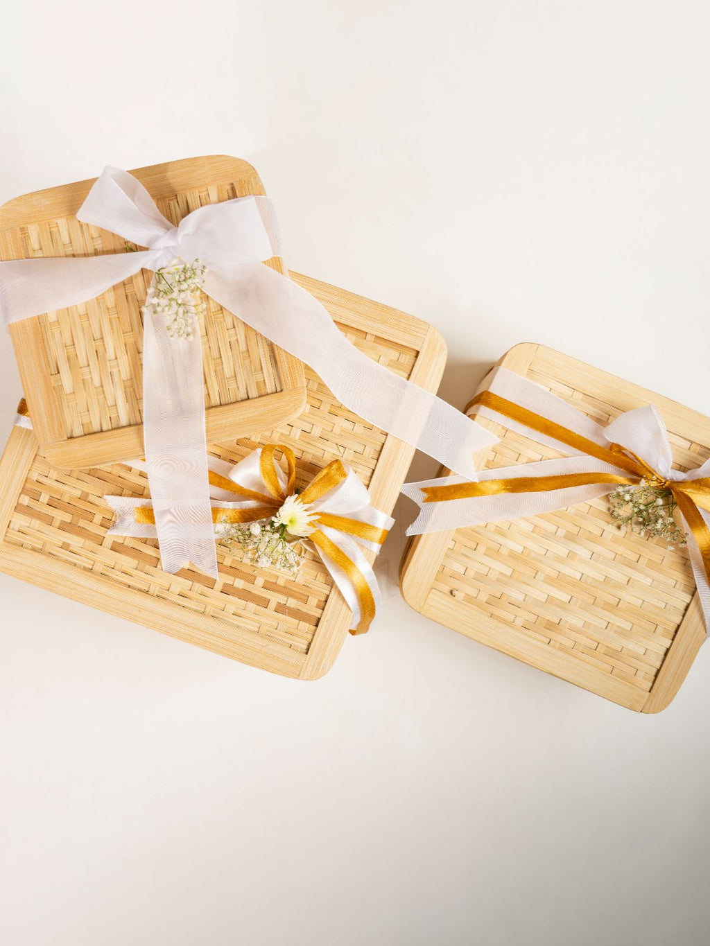Sora Handcrafted Bamboo Square Box - Small - Greenkraft