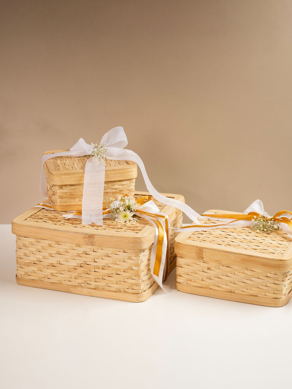 Sora Handcrafted Bamboo Square Box - Small - Greenkraft