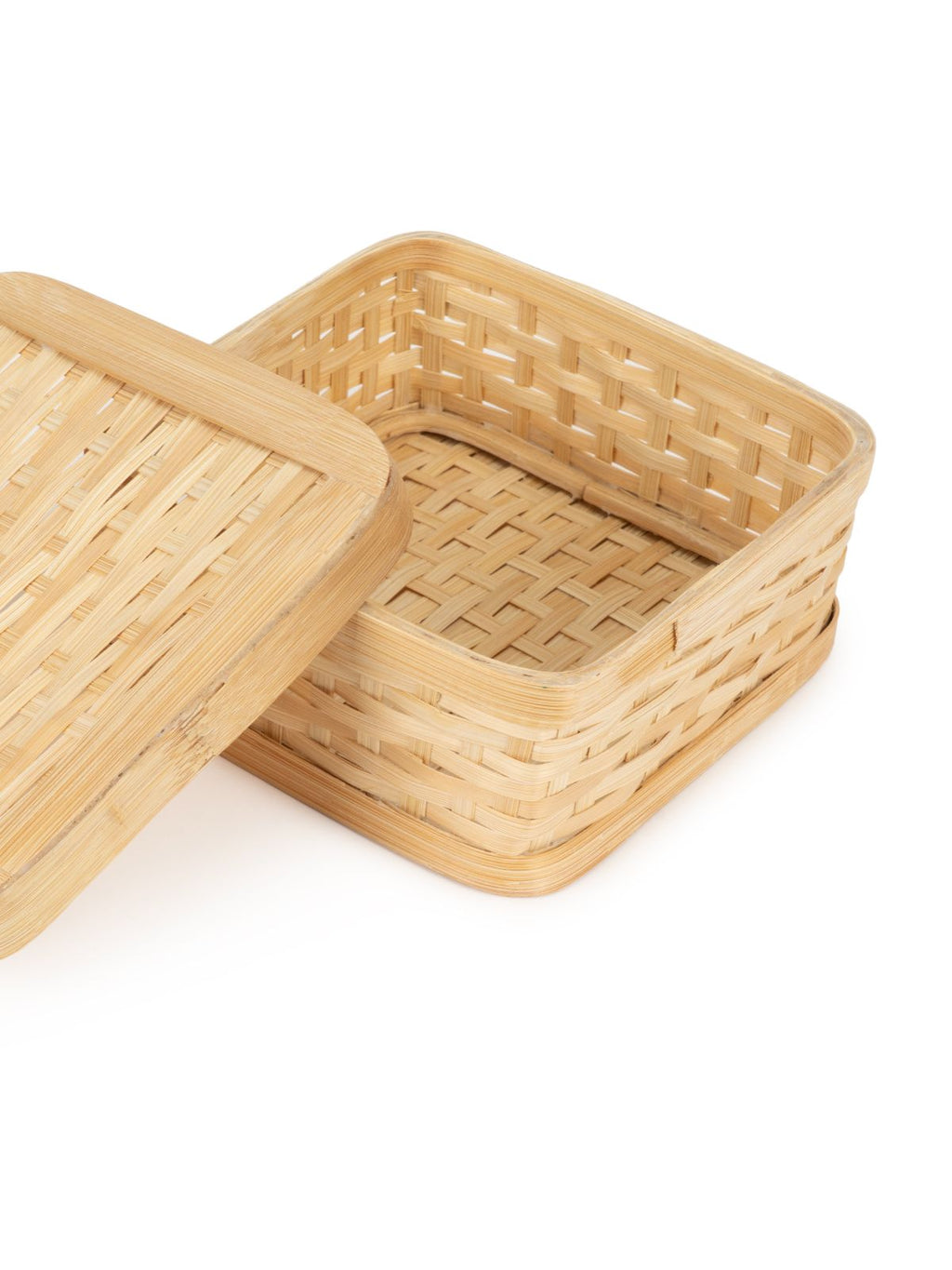 Sora Handcrafted Bamboo Square Box - Small - Greenkraft