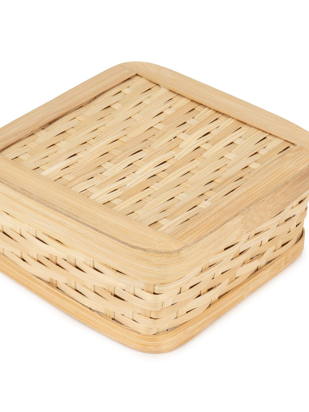 Sora Handcrafted Bamboo Square Box - Small - Greenkraft