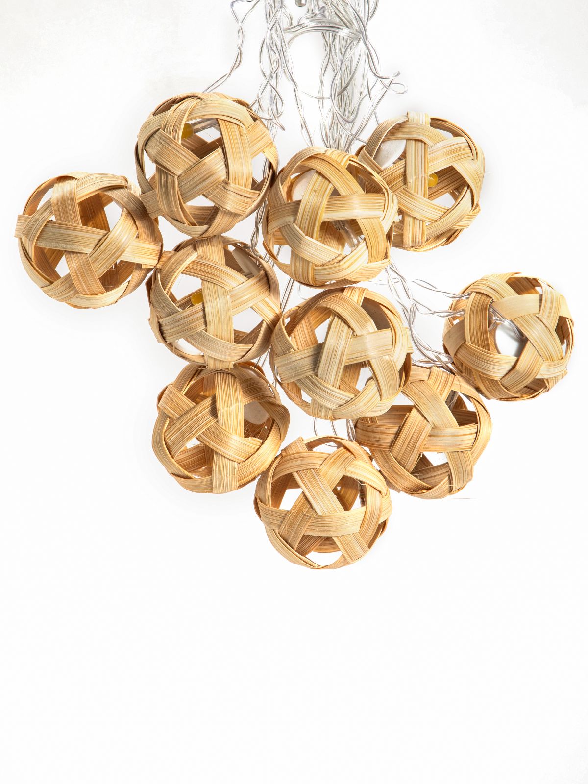 Star Full Moon Handcrafted bamboo String Light - Greenkraft