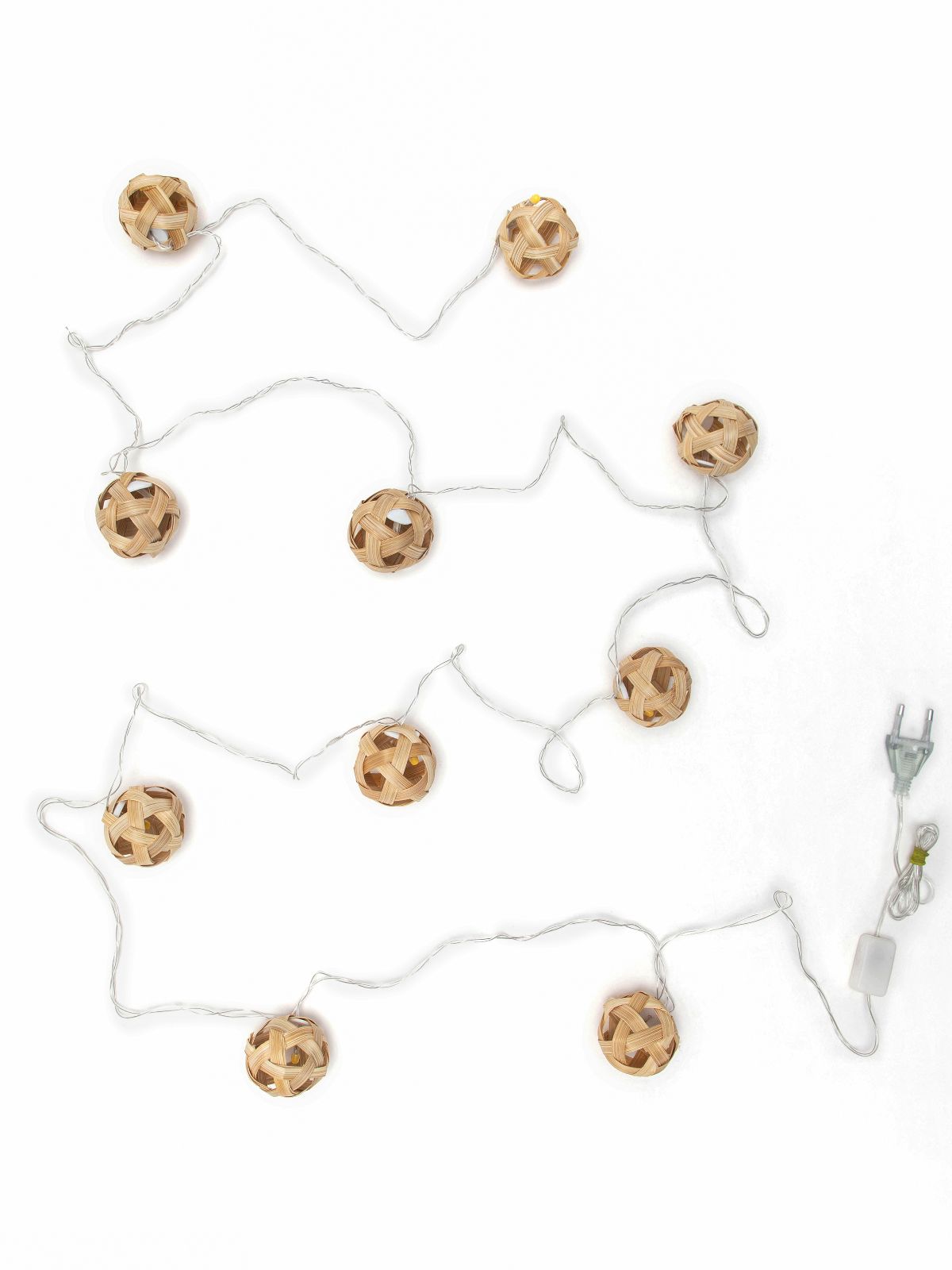 Star Full Moon Handcrafted bamboo String Light - Greenkraft