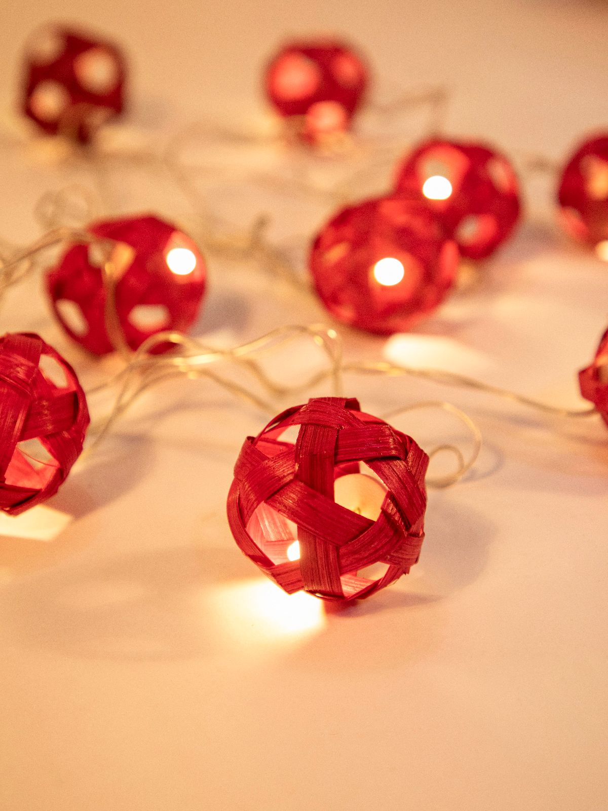 Star Full Moon Handcrafted Bamboo String Light - Greenkraft