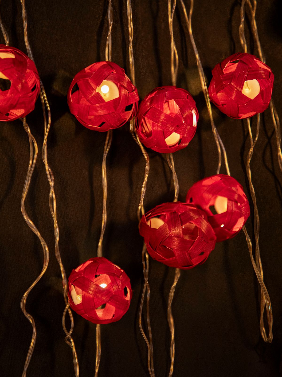 Star Full Moon Handcrafted Bamboo String Light - Greenkraft