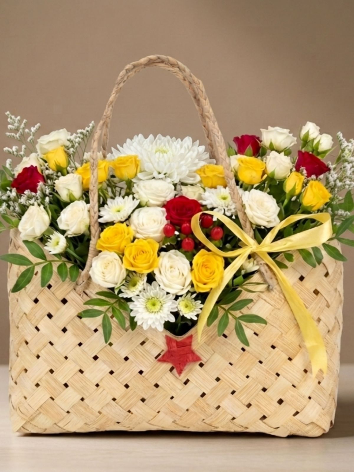 Viera Handcrafted Bamboo Basket - Greenkraft